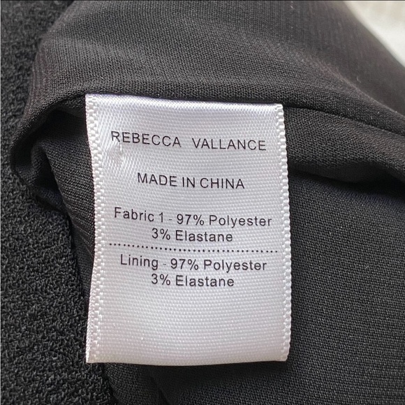 Rebecca Vallance Gigi Black Ruffle Cold Shoulder Midi Dress Size 2 - Picture 16 of 16